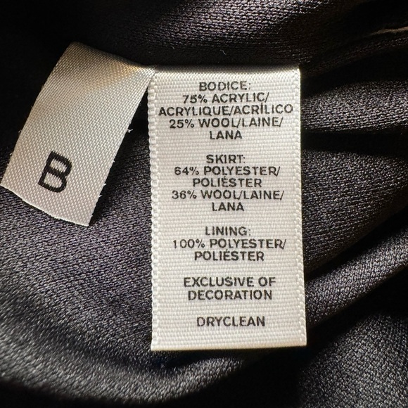 Loft Sequined Sleeveless Shift Dress Wool Blend Size 14 - Picture 11 of 12